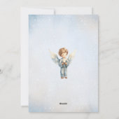 Waterverf Geboorte Scène Baby Jesus Christmas Feestdagenkaart (Achterkant)