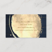 Waterverf geborsteld goud visitekaartje (Achterkant)