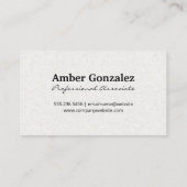 Waterverf geborsteld | Groot monogram Visitekaartje (Achterkant)