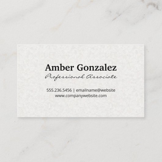 Waterverf geborsteld | Groot monogram Visitekaartje (Achterkant)