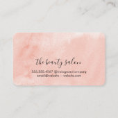 Waterverf geborsteld visitekaartje (Achterkant)