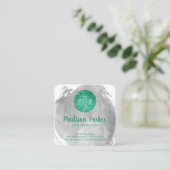 Waterverf geborsteld | Yoga Studio | Instructeur Vierkante Visitekaartje (Staand voorkant)