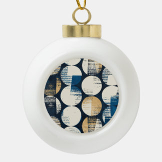Waterverf gebroken Stippen, geverfd effect. Keramische Bal Ornament
