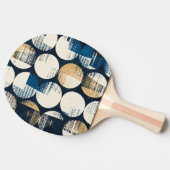 Waterverf gebroken Stippen, geverfd effect. Tafeltennisbatje (Zijkant)