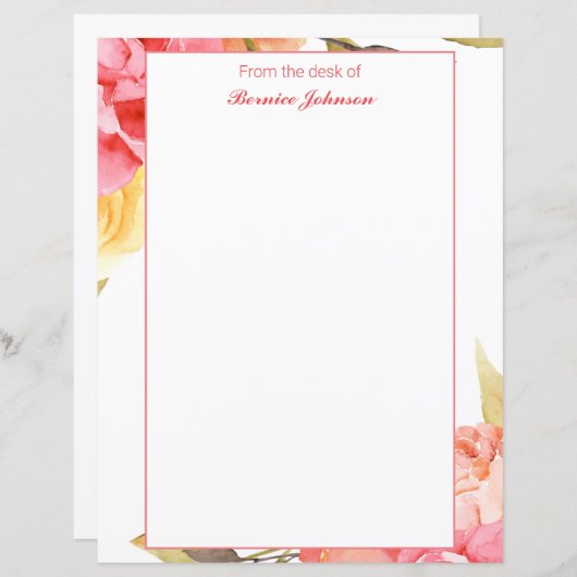 Waterverf gebundelde bakkerij (Voorkant / Achterkant)