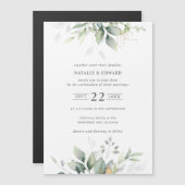 waterverf gedempte groene bladeren (Voorkant / Achterkant)