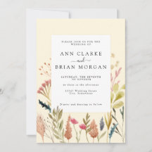 Waterverf gedroogde boho gras en wilde florale bru