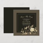 Waterverf Gedroogde Floral Spray Fall Wedding Save The Date (Voorkant / Achterkant)