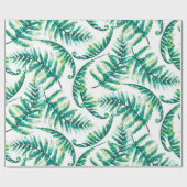 Waterverf geeft een botanisch patroon cadeaupapier (Vlak)