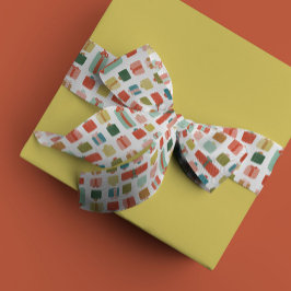 Waterverf geeft kerstcadeautjes grosgrain lint