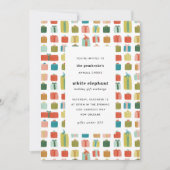 Waterverf geeft kerstcadeautjes kaart (Voorkant)