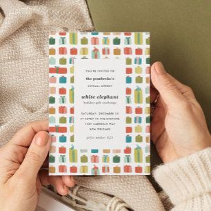 Waterverf geeft kerstcadeautjes kaart