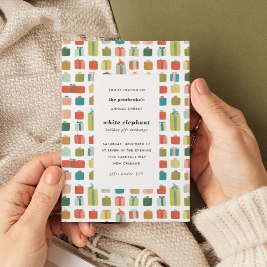 Waterverf geeft kerstcadeautjes kaart