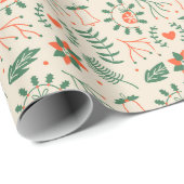 Waterverf geeft kerstcadeautjes voor ompakken cadeaupapier (Rol Hoek)