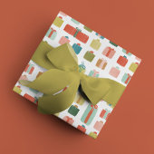 Waterverf geeft kerstcadeautjes voor ompakken cadeaupapier