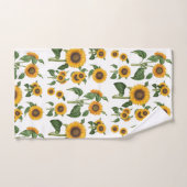 Waterverf Geel Bloemen Botanisch gebladerte Bad Handdoek (Handdoek)