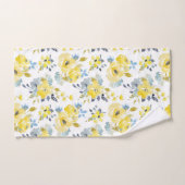 Waterverf Geel Floral Patroon Bad Handdoek (Handdoek)
