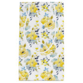 Waterverf Geel Floral Patroon Klein Cadeauzakje (Voorkant)