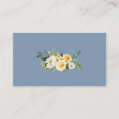 Waterverf Geel Floral Weddenschap Gereserveerd gou Plaatskaartje (Achterkant)