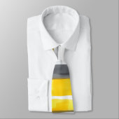 Waterverf Geel Grijs Wit Gestreepte Stropdas (Gebonden)