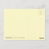 Waterverf Geel Oranje-lentevloerontwerp Briefkaart (Achterkant)