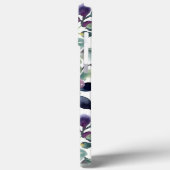 Waterverf Geel Paars Bloemen Naadloos Patroon Case-Mate iPhone Case (Achterkant / Links)