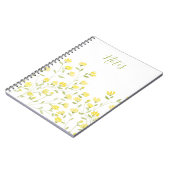 Waterverf geel Wildflower Notitieboek (Linkerzijde)