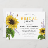 Waterverf Geel Zonnebloem Vrijgezellenfeest Kaart (Voorkant)
