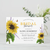 Waterverf Geel Zonnebloem Vrijgezellenfeest Kaart (Staand voorkant)