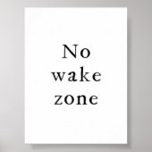 Waterverf geen waakzoneprint poster (Voorkant)