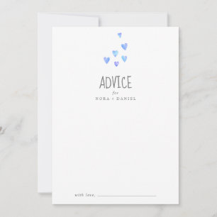 Waterverf Geest Baby shower Advice Kaart