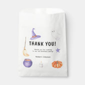 Waterverf geest kinder eerste verjaardagsfeestje bedankzakje (Voorkant)