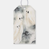 Waterverf Geesten Gepersonaliseerd Happy Halloween Cadeaulabel (Achterkant)