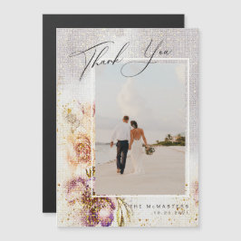 Waterverf gefinteerde Floral Canvas bruiloft bedan