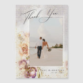 Waterverf gefinteerde Floral Canvas bruiloft bedan (Voorkant)