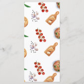 Waterverf gehaktbal Italiaans Menu (Achterkant)