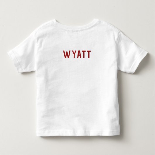 Waterverf gehaktbal op maat 1e verjaardag kinder shirts (Achterkant)