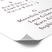 Waterverf geïllustreerd alfabetisch zetdiagram poster (Hoek)