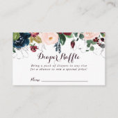 Waterverf Geïllustreerd Bloemenluier Raffle Ticket Informatiekaartje (Voorkant)