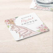 Waterverf geïllustreerd brideVrijgezellenfeest Kartonnen Onderzetters (Schuin)