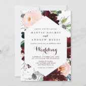 Waterverf geïllustreerd Herfst voor en achter brui Kaart (Voorkant)