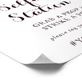 Waterverf geïllustreerd teken Herfst Selfie-statio Poster (Hoek)