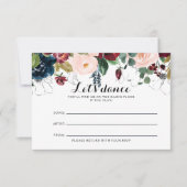 Waterverf Geïllustreerd Trouwlied Aanvraag Kaart (Voorkant)