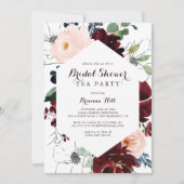 Waterverf geïllustreerd Vrijgezellenfeest Tea Part Kaart (Voorkant)