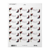 Waterverf geïllustreerd weddenschap RSVP-adreslabe Etiket (Full Sheet)