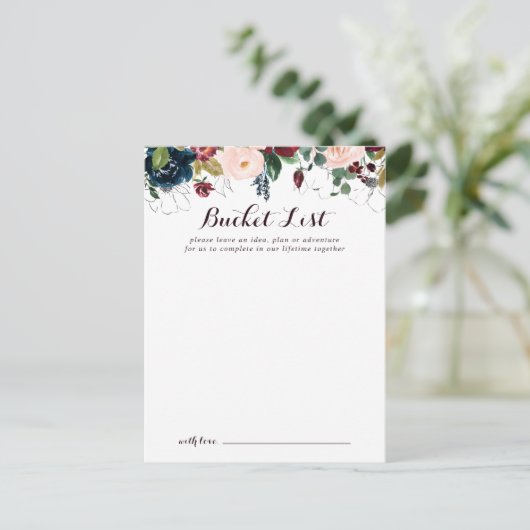 Waterverf geïllustreerde bruiloft emmer lijst Kaar Briefkaart (Staand voorkant)