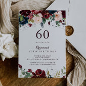 Waterverf Geïllustreerde Herfst 60e Verjaardagsfee Kaart