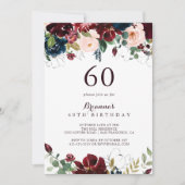 Waterverf Geïllustreerde Herfst 60e Verjaardagsfee Kaart (Voorkant)