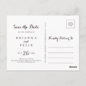 Waterverf Geïllustreerde Herfst Bloemen Bewaar de  Briefkaart (Achterkant)