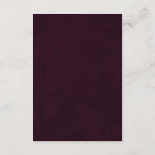 Waterverf Geïllustreerde Herfst Floral bruiloft De Informatiekaartje (Achterkant)